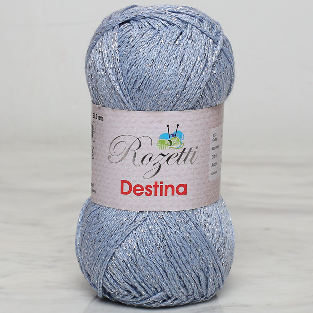 Rozetti Destina 50 gr Bebe Mavisi El Örgü İpi - 45018